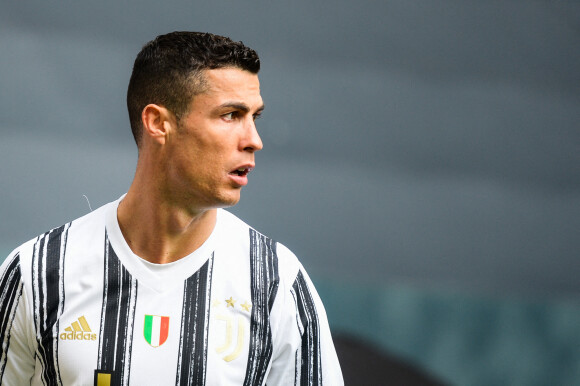 Cristiano Ronaldo - La Juventus de Turin bat le club Genoa (3 - 1) en match de série A, le 11 avril 2021 à Turin.