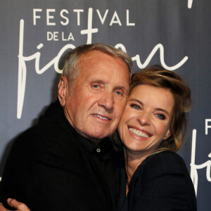 Yves Rénier et sa fille Samantha à la projection du téléfilm "Jacqueline Sauvage : C'était lui ou moi" au festival international du film de La Rochelle, France, le 13 septembre 2018. © Patrick Bernard/Bestimage 