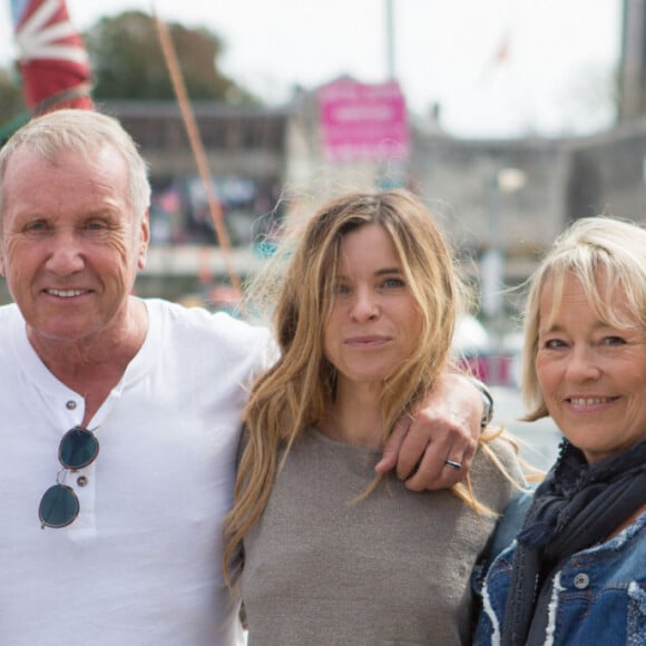 Philippe Torreton, Yves Renier, Samantha Renier, Martine Monteil, Matilde Seigner - Photocall de "Flic tout simplement" dans le cadre du 17e festival de fiction TV de La Rochelle sur le Vieux Port à La Rochelle le 12 septembre 2015