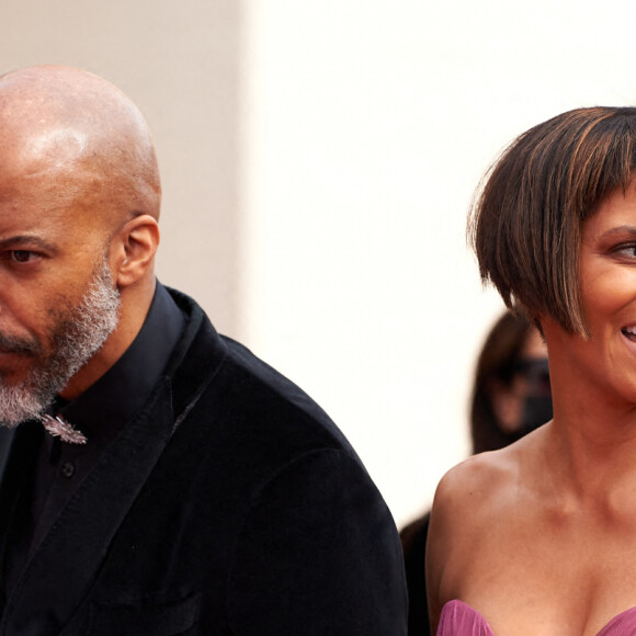 Halle Berry et son compagnon, le chanteur Van Hunt, assistent à la 93ème cérémonie des Oscars dans la gare Union Station à Los Angeles. Le 25 avril 2021.