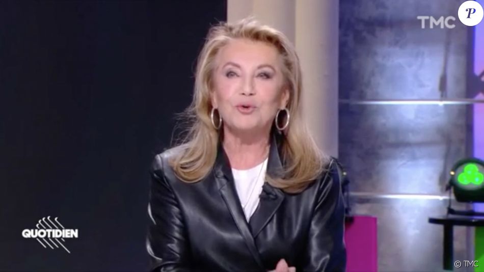 Sheila dans l'émission "Quotidien", présentée par Yann Barthès sur TMC.
