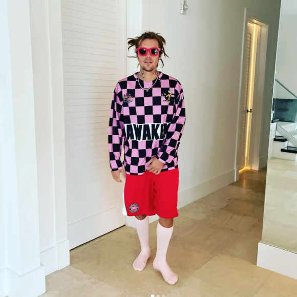 Justin Bieber avec des dreadlocks, le 26 avril 2021 sur Instagram.