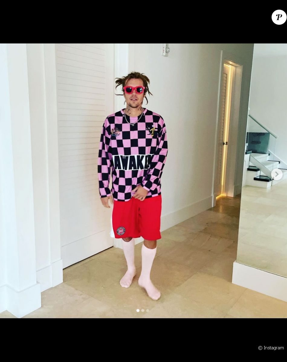 Justin Bieber avec des dreadlocks, le 26 avril 2021 sur Instagram.