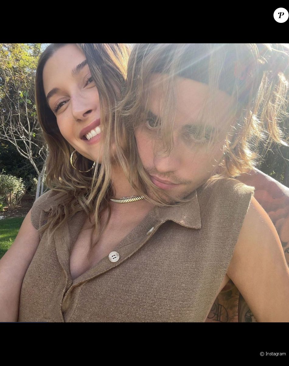 Justin Bieber et sa femme Hailey sur Instagram.