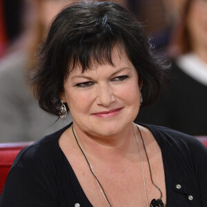 Maurane - Enregistrement de l'émission "Vivement Dimanche" à Paris. Le 25 février 2015.