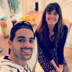 Christophe Licata et Laetitia Milot sur Instagram. Le 16 avril 2021.