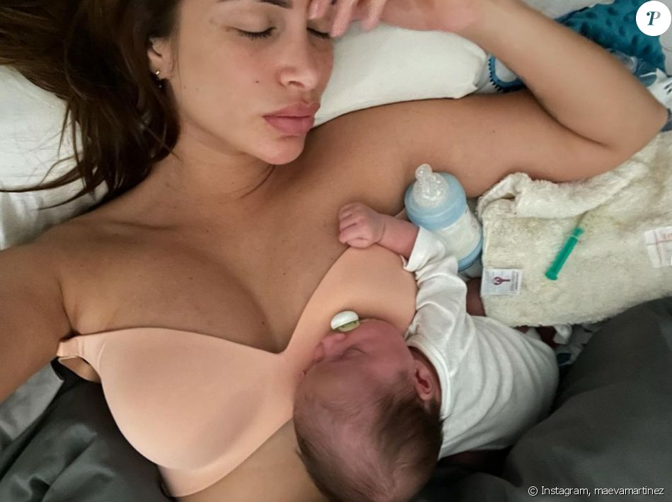 Maeva Martinez s'exprime avec émotion sur sa difficulté à être maman depuis la naissance de son fils Gabriel (janvier 2021) - Instagram