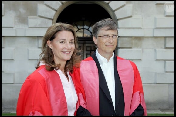Bill et Melinda Gates à l'université de Cambridge en 2009.