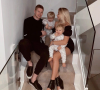 Kevin De Bruyne, son épouse Michèle et leurs deux fils, Mason et Rome. Décembre 2019.