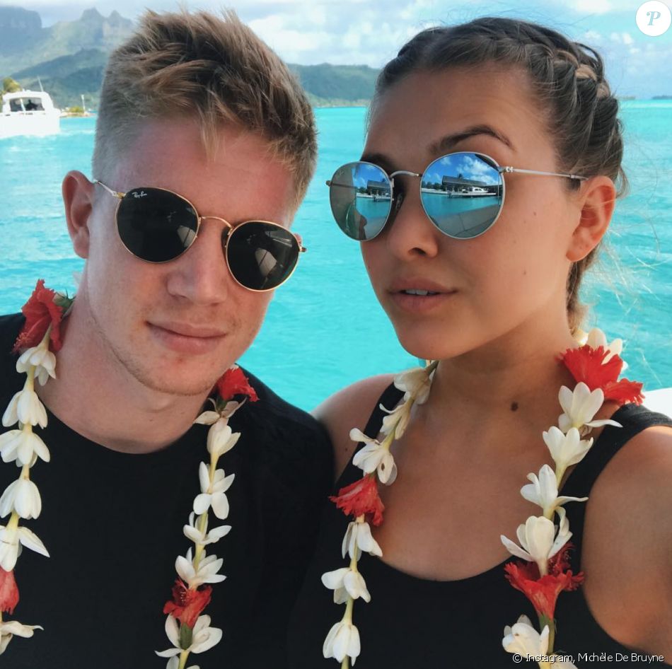 Kevin De Bruyne et son épouse Michèle. Juin 2017.