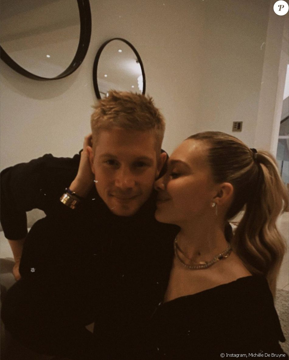 Kevin De Bruyne et son épouse Michèle. Décembre 2020.
