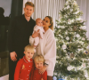 Kevin De Bruyne, son épouse Michèle et leurs trois enfants, Mason, Rome et Suri. Décembre 2020.