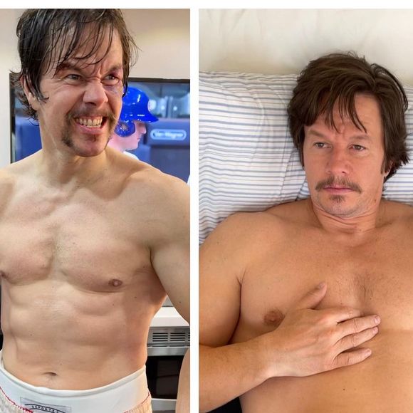 L'acteur Mark Wahlberg montre sa transformation physique importante.
