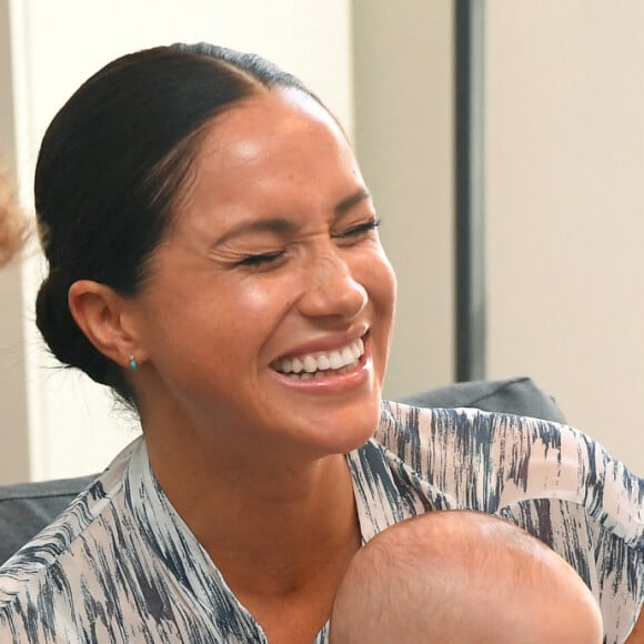 Le prince Harry, duc de Sussex, et Meghan Markle, duchesse de Sussex, avec leur fils Archie ont rencontré l'archevêque Desmond Tutu et sa femme à Cape Town, Afrique du Sud. Le 25 septembre 2019