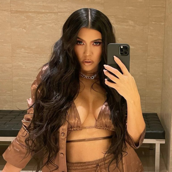 Kourtney Kardashian en avril 2021.