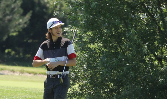 Exclusif - René-Charles Angélil fait un parcours au golf du Paris Country Club de Saint-Cloud le 7 juillet 2016. 