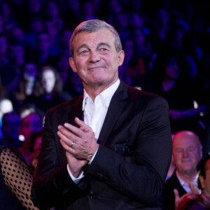 Exclusif - Karine Ferri, Laurence et Pierre Lemarchal (Parents de Grégory Lemarchal) - Emission hommage à "Grégory Lemarchal, 10 ans après l'histoire continue" au Zénith de Paris et retransmis en direct sur TF1 le 7 janvier 2017. © Cyril Moreau/Bestimage