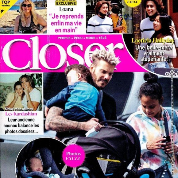 Jade Hallyday et son petit-ami Michael Sean Klemeniuk dans le magazine "Closer" du 14 mai 2021.