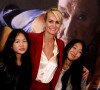 Laeticia Hallyday et ses filles Joy et Jade - Projection au Grand Rex à Paris des documentaires "Johnny USA" et "A nos promesses" à l'occasion de la Journée Spéciale Johnny, son rêve américain. © Jacovides-Moreau / Bestimage