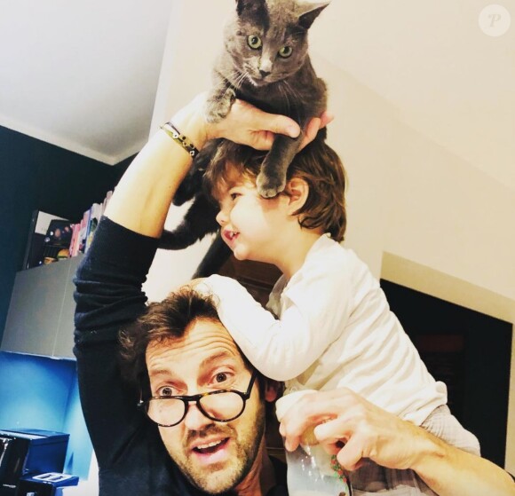 Frédéric Diefenthal et son fils Gabriel sur Instagram. Le 4 février 2021.