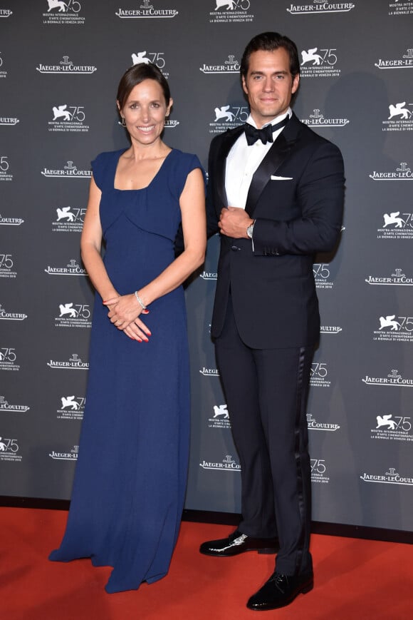 Catherine Renier et Henry Cavill au dîner de gala Jaeger-Lecoultre lors du 75e festival du film de Venise, le 4 septembre 2018.