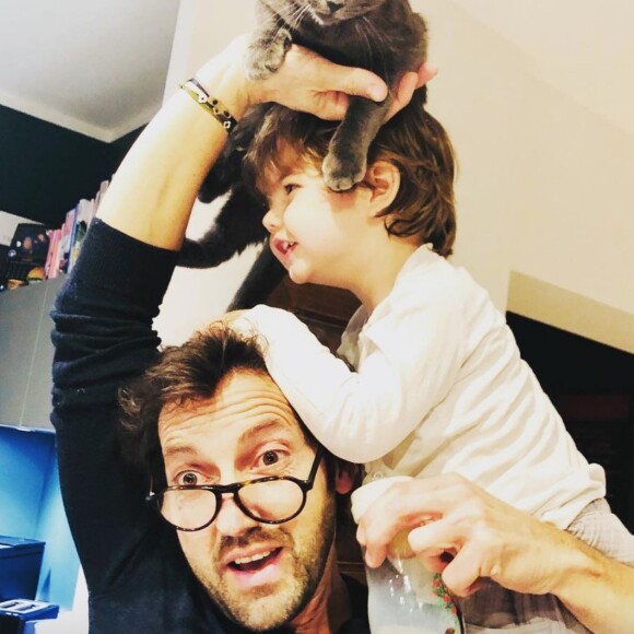 Frédéric Diefenthal et son fils Gabriel sur Instagram. Le 4 février 2021.