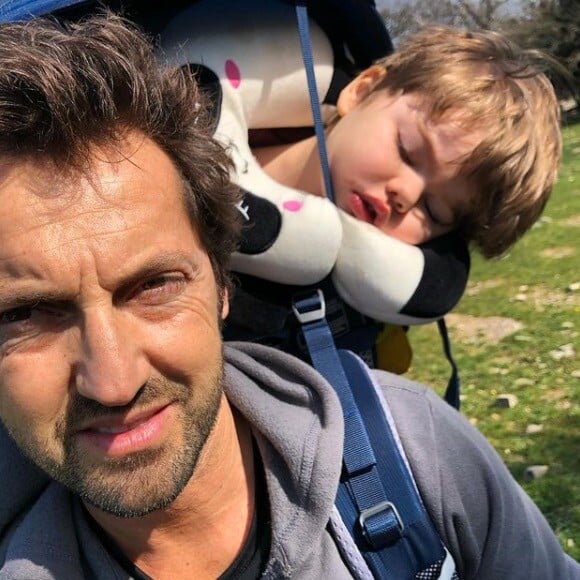 Frédéric Diefenthal et son fils sur Instagram. Le 28 mars 2021.