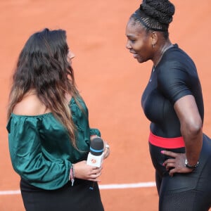 Serena Williams et Marion Bartoli dans les tribunes des internationaux de tennis de Roland Garros à Paris. Cyril Moreau / Dominique Jacovides / Bestimage