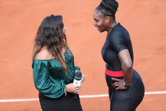Serena Williams et Marion Bartoli dans les tribunes des internationaux de tennis de Roland Garros à Paris. Cyril Moreau / Dominique Jacovides / Bestimage