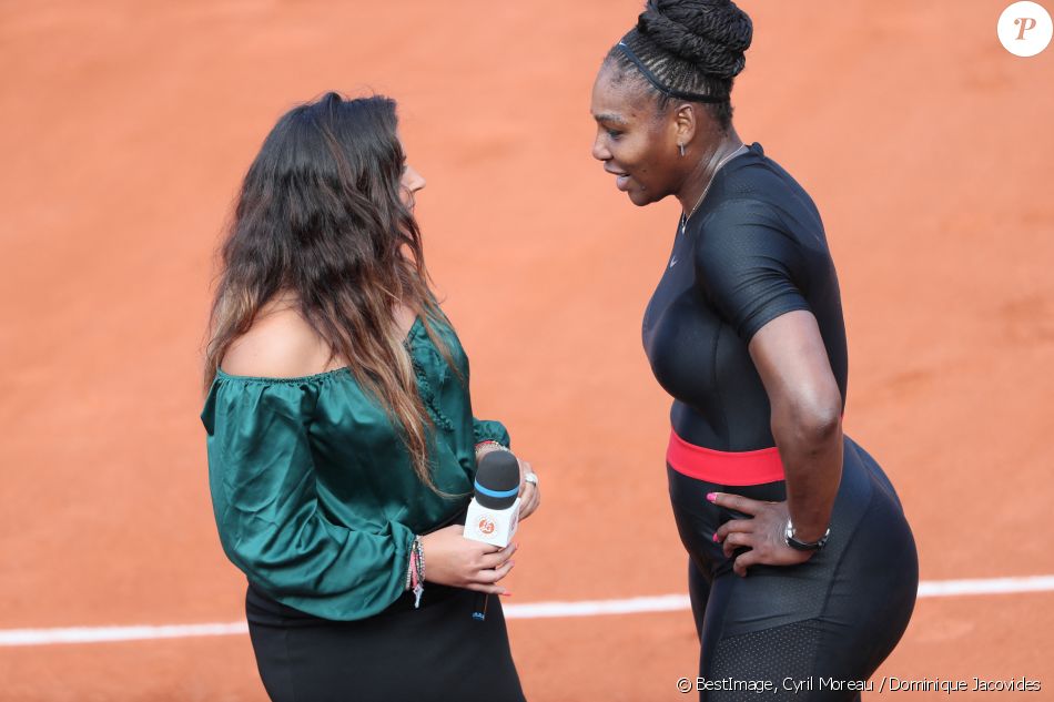 Serena Williams et Marion Bartoli dans les tribunes des internationaux de tennis de Roland Garros à Paris. Cyril Moreau / Dominique Jacovides / Bestimage