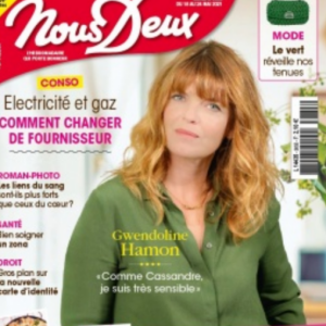 Gwendoline Hamon fait la couverture du magazine "Nous Deux"