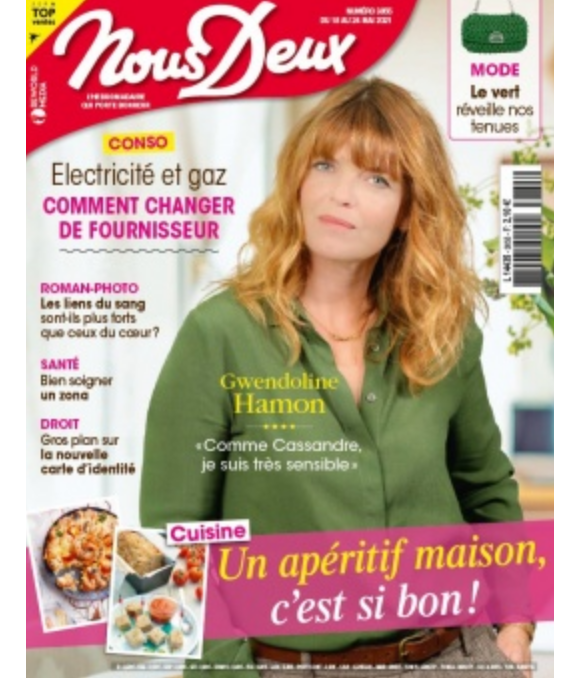 Gwendoline Hamon fait la couverture du magazine "Nous Deux"