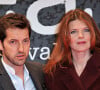 Frederic Diefenthal et sa femme Gwendoline Hamon sur le tapis rouge du 5eme Festival International du Film Policier de Beaune le 5 avril 2013.