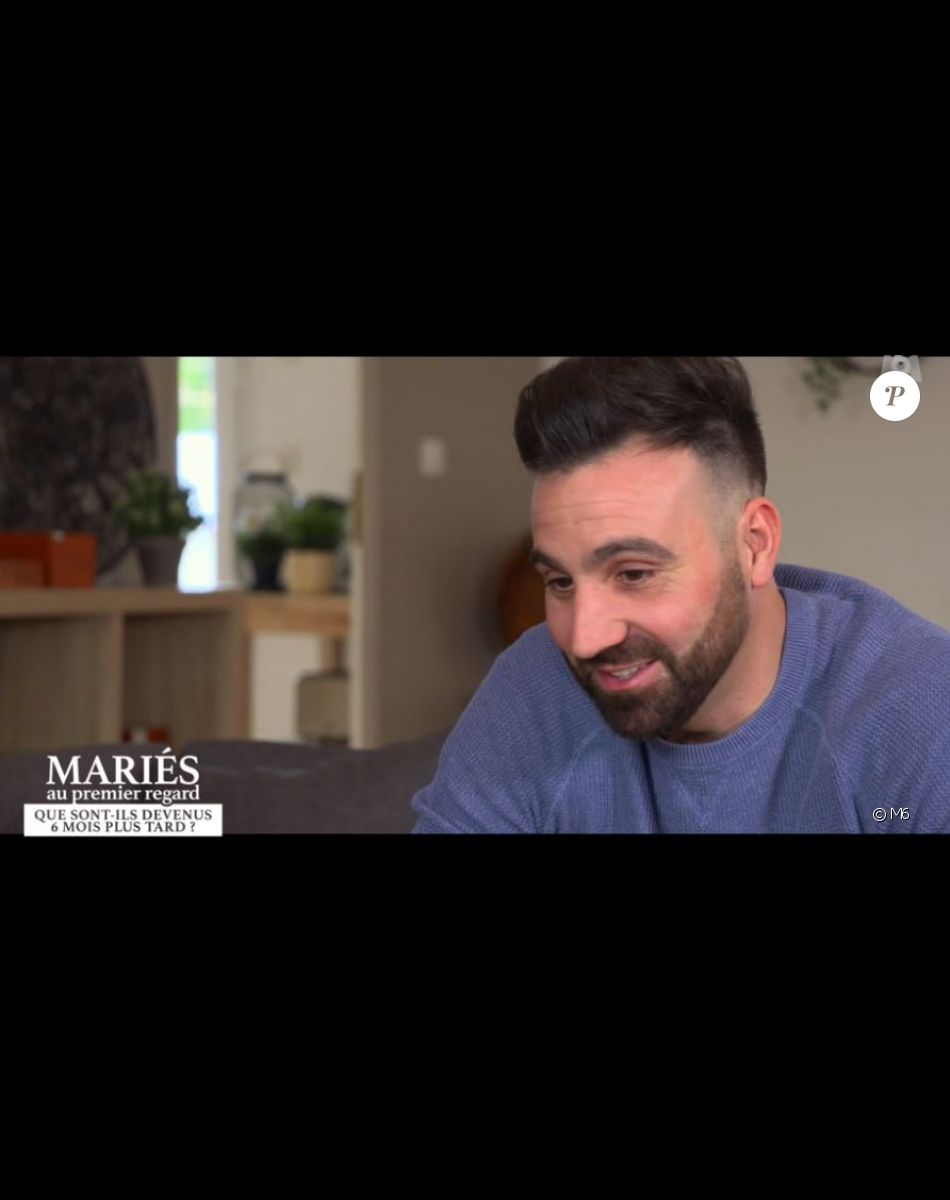 Laure et Matthieu lors du bilan final de "Mariés au premier regard 2021", le 17 mai, sur M6