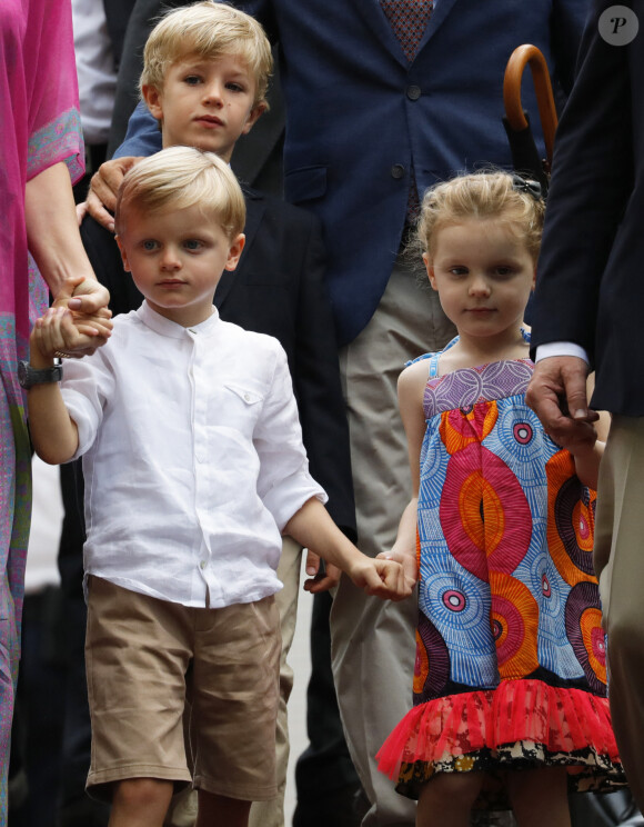 Le prince héréditaire Jacques, la princesse Gabriella - Traditionnel Pique-nique des monégasques au parc princesse Antoinette à Monaco, le 6 septembre 2019. © Claudia Albuquerque/Bestimage