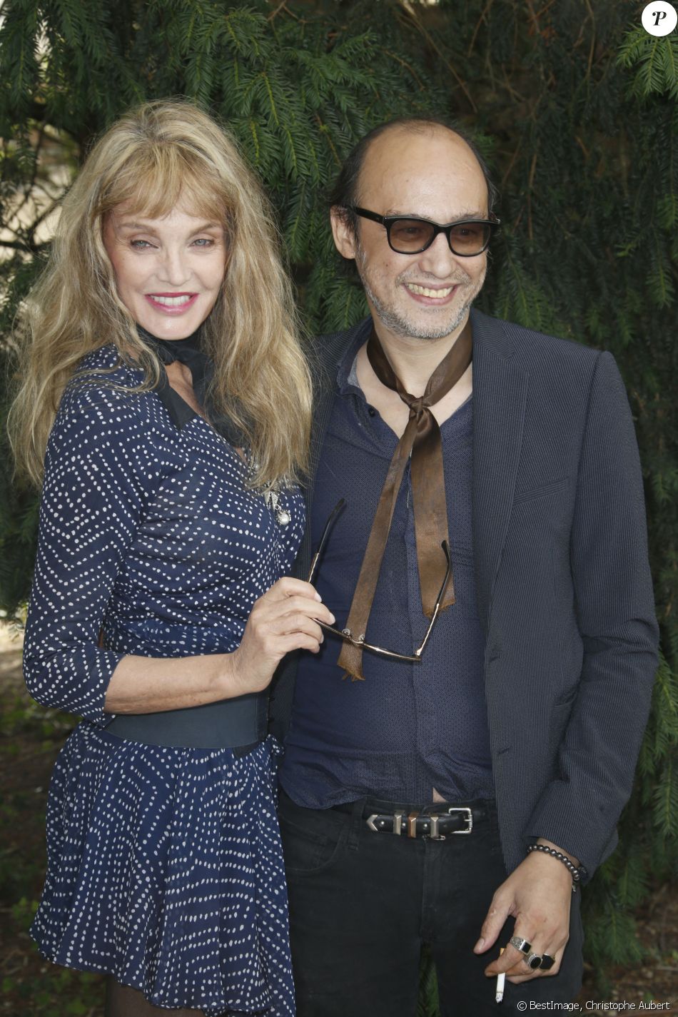 Arielle Dombasle , Nicolas Ker du film Alien Crystal Palace- Les célébrités lors de la 11ème édition du Festival du Film Francophone d'Angoulême, le 25 aout 2018. © Christophe Aubert via Bestimage