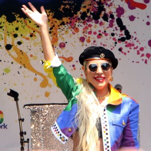 Lady Gaga - Personnalités lors de la Gay Pride à New York, le 28 Juin 2019