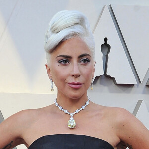 Lady Gaga lors du photocall des arrivées de la 91ème cérémonie des Oscars 2019 au théâtre Dolby à Hollywood, Los Angeles, Californie, Etats-Unis, le 24 février 2019.