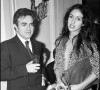 Guy Béart et son ex-femme Geneviève Galéa à Paris - Archives.