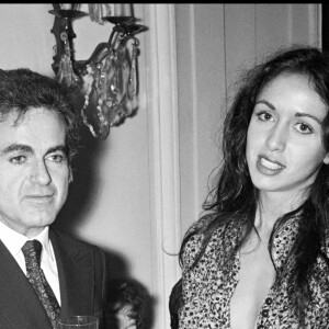 Guy Béart et son ex-femme Geneviève Galéa à Paris - Archives.