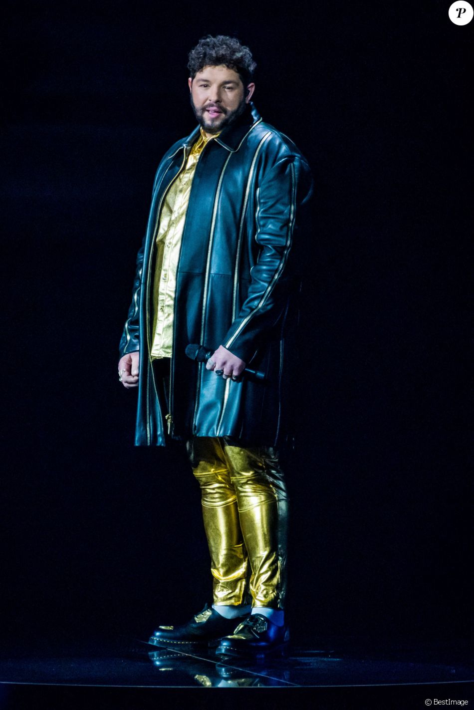 Les artistes sont en répétition pour le concours Eurovision à Rotterdam le 19 mai 2021. James Newman (United Kingdom)