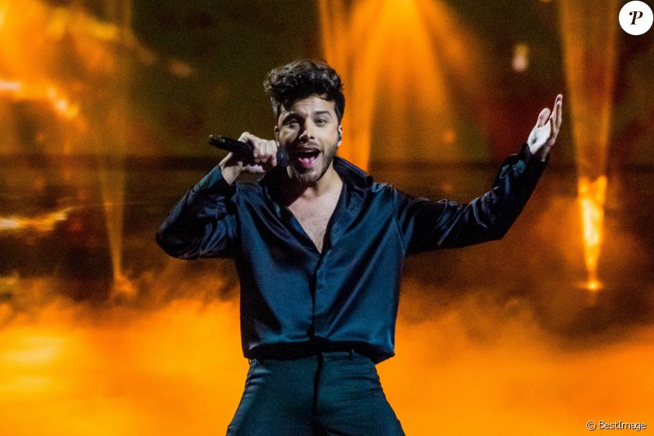 Les artistes sont en répétition pour le concours Eurovision à Rotterdam le 19 mai 2021. Blas Cantó (Spain)