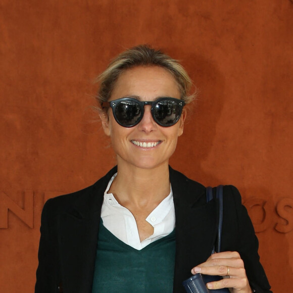Anne-Sophie Lapix dans le village des internationaux de France de tennis de Roland Garros à Paris, France, le 8 juin 2019. ©Jacovides-Moreau / Bestimage