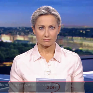 Anne-Sophie Lapix décontenancée par un problème technique en plein journal télévisé sur France 2.