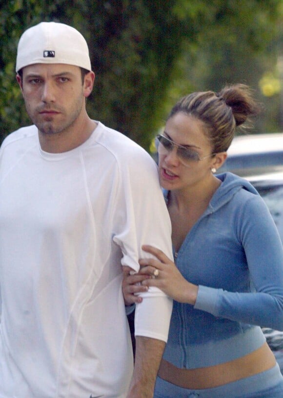 Ben Affleck et Jennifer Lopez à Beverly Hills.