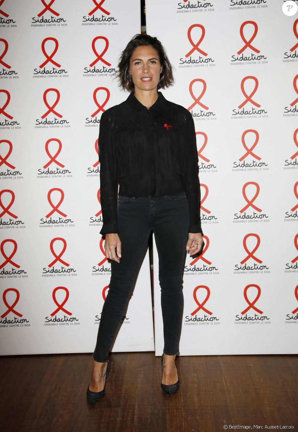 Alessandra Sublet - Soirée de lancement du Sidaction 2019 à la salle Wagram à Paris, le 18 mars 2019. © Marc Ausset-Lacroix/Bestimage