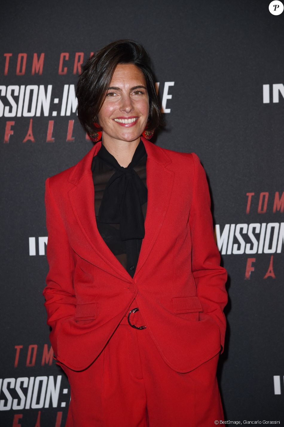 Alessandra Sublet au photocall lors de l'avant-première mondiale de "Mission: Impossible Fallout" au Palais de Chaillot à Paris, le 12 juillet 2018. © Giancarlo Gorassini/Bestimage