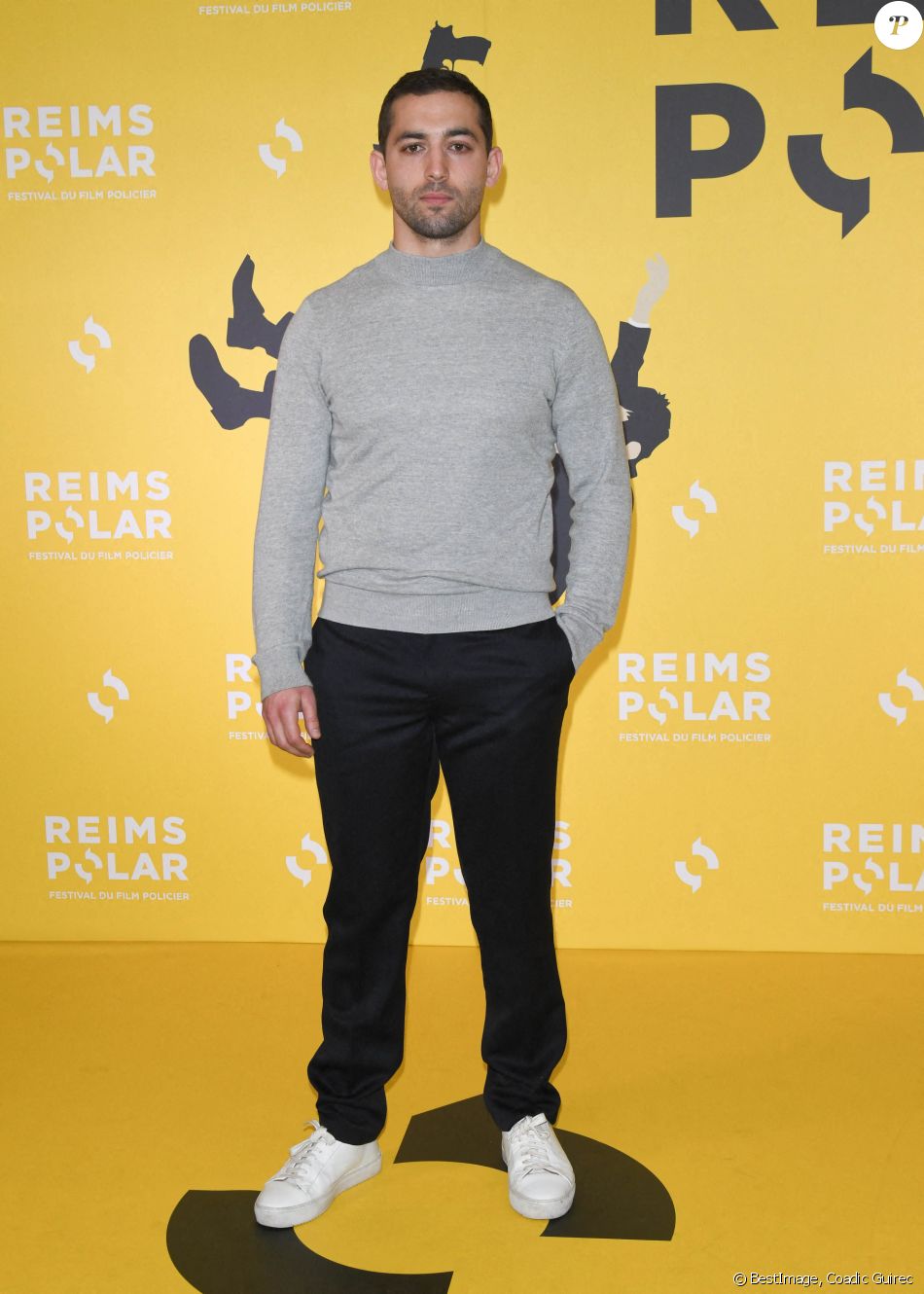 Dali Benssalah - Photocall des membres du jury du Reims POLAR, 38e Festival du film policier, au Public Système Cinéma. Paris, le 26 mai 2021. © Coadic Guirec/Bestimage