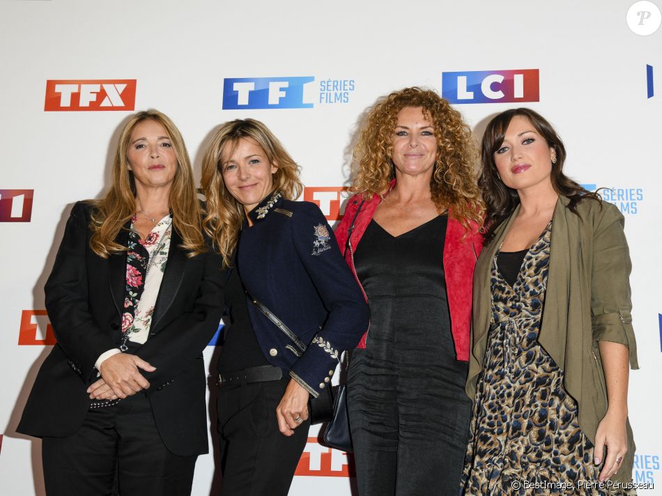 Hélène Rollès, Laure Guibert, Manuela Lopes et Elsa Esnoult - Soirée de rentrée 2019 de TF1 au Palais de Tokyo à Paris, le 9 septembre 2019. © Pierre Perusseau/Bestimage