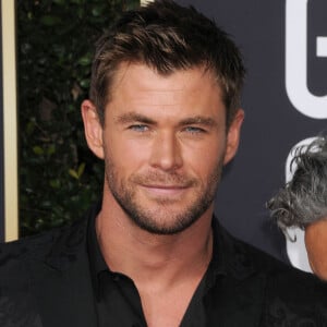 Chris Hemsworth sur le tapis rouge de la 75ème cérémonie des Golden Globe Awards au Beverly Hilton à Los Angeles, le 7 janvier 2018. 